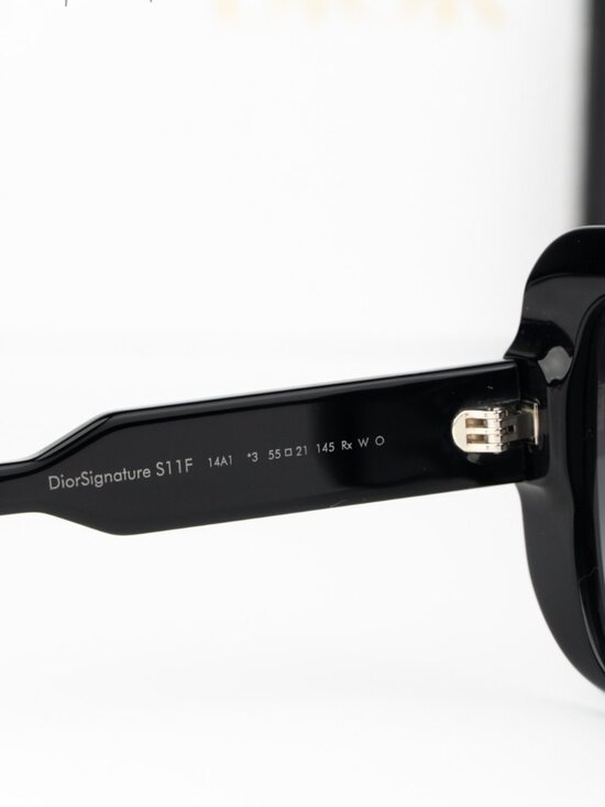 Dior Women Sunglasses Black Grey Gradient Square DIORSIGNATURE S11F 14A1 NEW main image 4